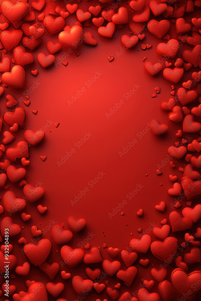 Valentine's Day heart pattern illustration Valentine's Day heart pattern illustration