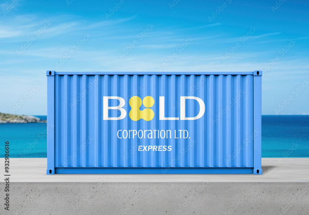 Shipping Container Mockup Stock Template | Adobe Stock