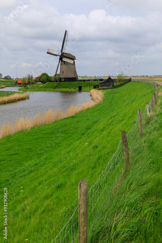 Netherlands, Noth Holland. Molencomplex. Schermerhorn. Windmills. photo