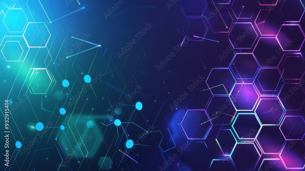Abstract Hexagon Network Background Abstract Hexagon Network Background
