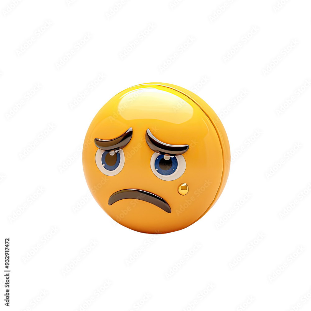 Sad Emoticon Or Emoji, Generative AI Sad Emoticon Or Emoji, Generative AI