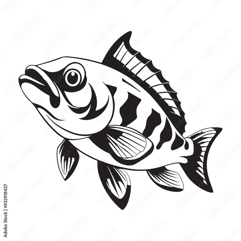 Fish silhouette vector illustration, Fish silhouette. Good use for symbol, logo, web icon, mascot, sign, or any design you want. Fish silhouette vector illustration, Fish silhouette. Good use for symbol, logo, web icon, mascot, sign, or any design you want.