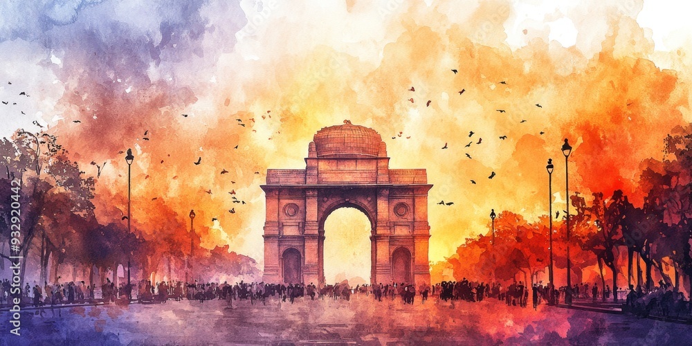 Abstract Maharashtra Day Watercolor Illustration: Joyful Celebration of Indian Culture and Heritage. AI-Generated Artistic Design for Marketing, Cultural Events, and Festive Concepts. Elegant Minimali Abstract Maharashtra Day Watercolor Illustration: Joyful Celebration of Indian Culture and Heritage. AI-Generated Artistic Design for Marketing, Cultural Events, and Festive Concepts. Elegant Minimali