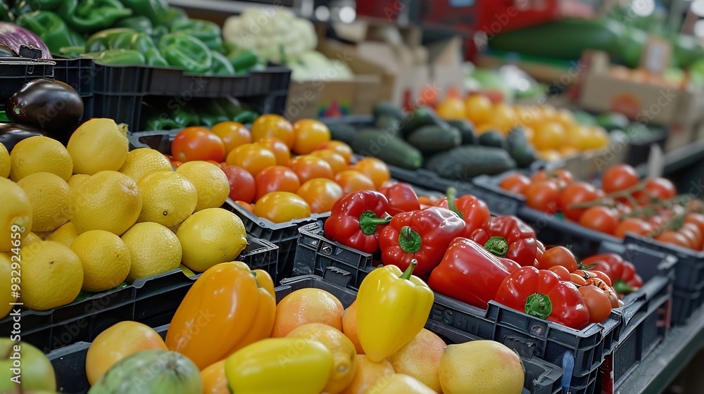 Vibrant Produce at a Farmers Market Vibrant Produce at a Farmers Market
