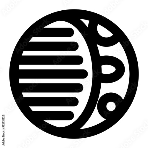 waxing crescent, lunar, moon, moon phase, astronomy, crescent, waxing moon outline icon
