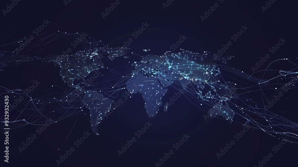 Global Network Connections: A Digital World Map Global Network Connections: A Digital World Map