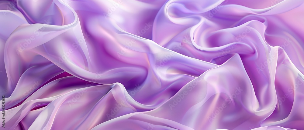 Fototapeta premium Floating lilac fabric texture background