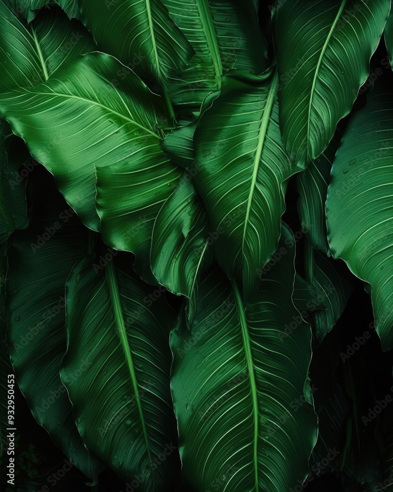 Tropical leaf texture nature background for eco abstract concept Tropical leaf texture nature background for eco abstract concept