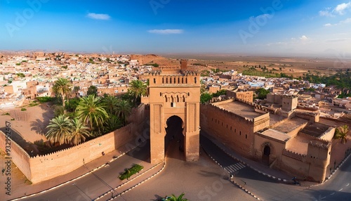 The mix of ancient and modern architecture in Marrakesh, with traditional riads alongside photo