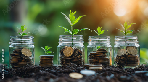 Financial growth concept