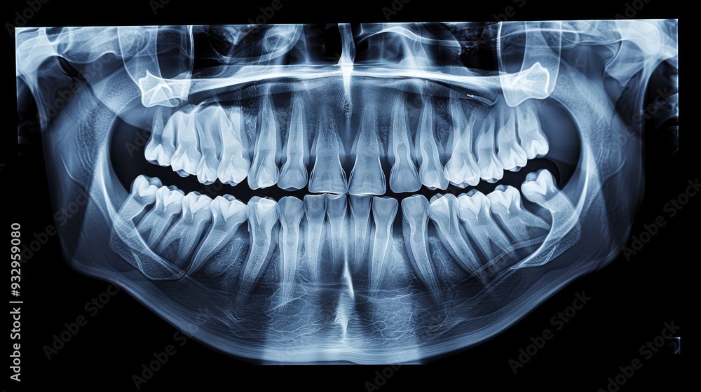 Human Teeth X-ray. Human Teeth X-ray.
