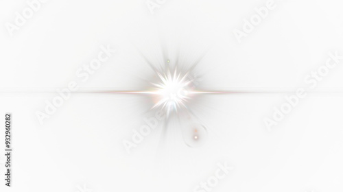 Realistic Lens Flare Light Effect – Transparent PNG