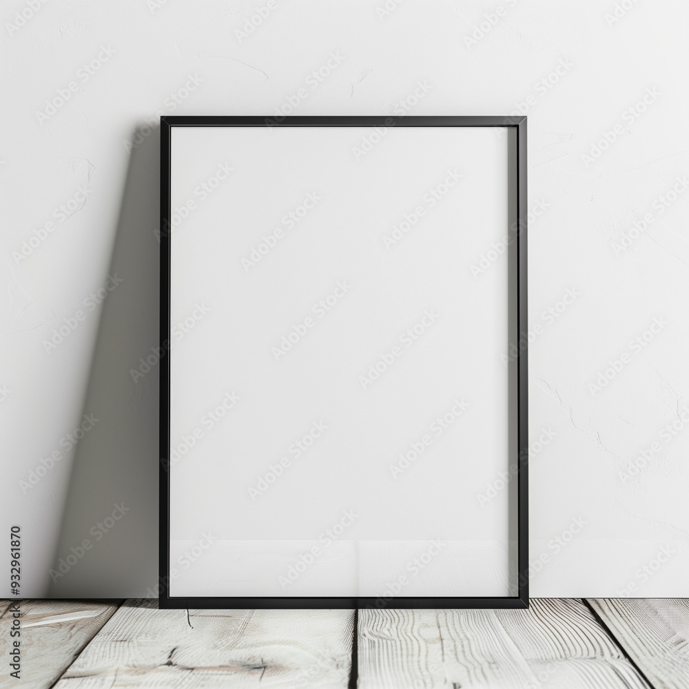 Empty framed canvas for mockups and art illustrations Empty framed canvas for mockups and art illustrations