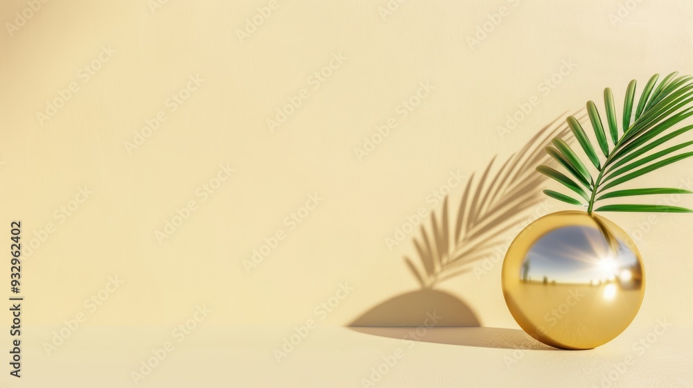 A sophisticated and elegant concept featuring a golden symbol, presented against a minimalist backdrop. The image offers generous copy space, perfect for adding custom text or design elements. A sophisticated and elegant concept featuring a golden symbol, presented against a minimalist backdrop. The image offers generous copy space, perfect for adding custom text or design elements.