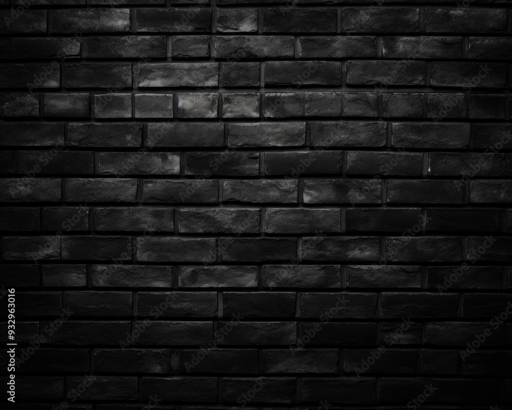 Black brick wall dark texture background with copy space for text Black brick wall dark texture background with copy space for text