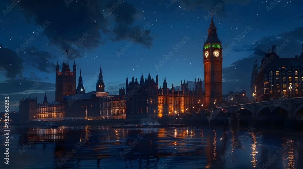 Naklejka premium big ben london. 