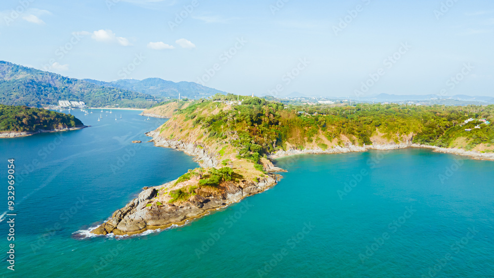 Panorama Promthep Cape Sunset Viewpoint in the South of Phuket Thailand Take photos from a drone Top 5 popular tourist attractions in Thailand Panorama Promthep Cape Sunset Viewpoint in the South of Phuket Thailand Take photos from a drone Top 5 popular tourist attractions in Thailand