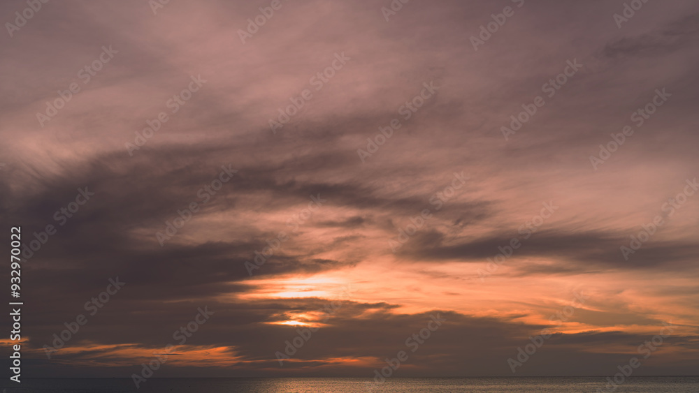 Fototapeta premium beautiful clouds over the sea sunset pictures Patong Phuket Thailand