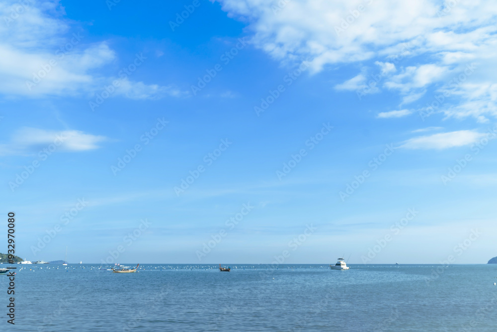 Cloudy Blue sky at sunset. Gradient color. Sky texture, abstract nature background in Patong Phuket Thailand Cloudy Blue sky at sunset. Gradient color. Sky texture, abstract nature background in Patong Phuket Thailand