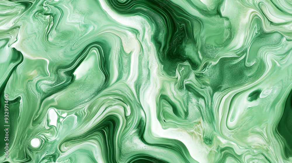 Green liquid marble texture seamless pattern. Green liquid marble texture seamless pattern.