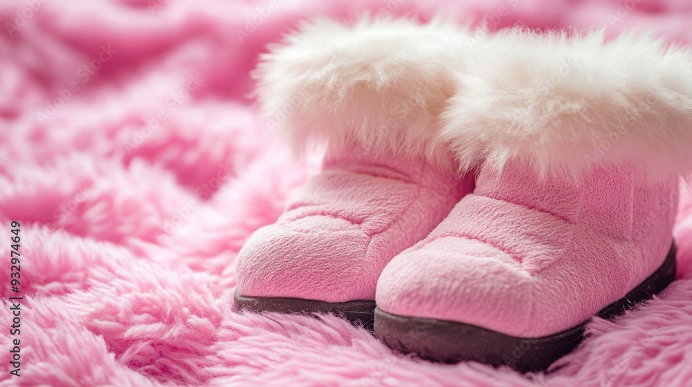 Pink Furry Slippers Pink Furry Slippers
