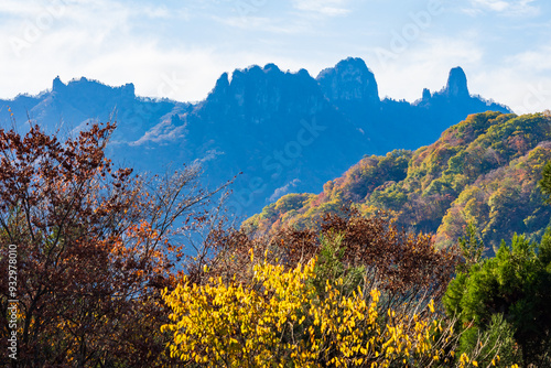 日本の風景・秋 群馬県安中市 紅葉のアプトの道