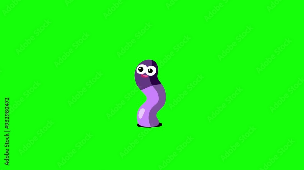 Violet navy worm cartoon animation green screen background. Peek-a-boo! I am here! Color happy earthworm character animal isolated.
Violet navy worm cartoon animation green screen background. Peek-a-boo! I am here! Color happy earthworm character animal isolated.