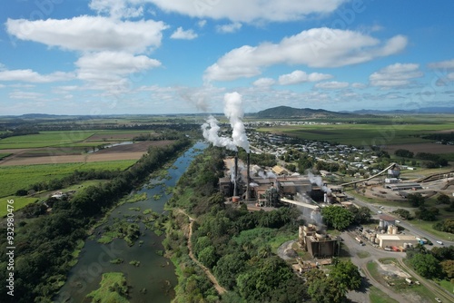 Aerial photo of Marian Queensland Australia