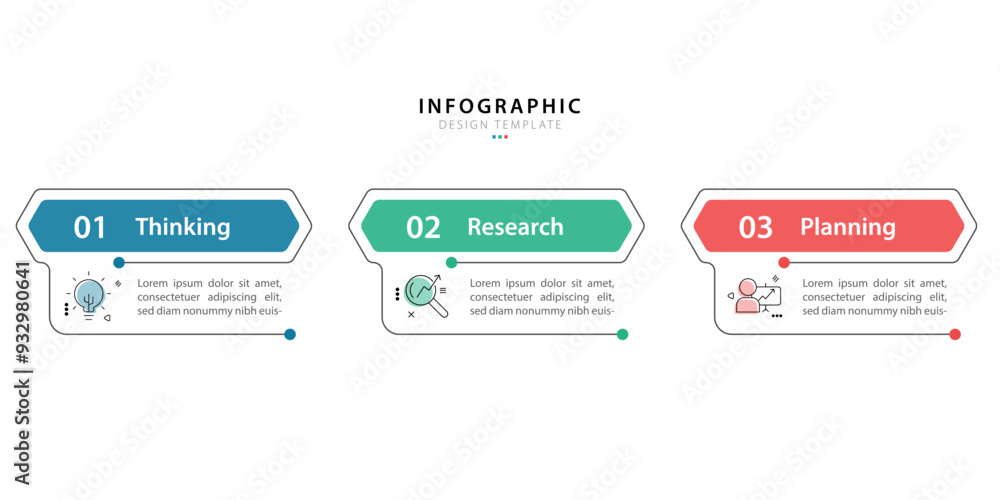 Business infographic template. 3 Step timeline journey. Process diagram, 3 options on white background, Infograph elements vector illustration. Business infographic template. 3 Step timeline journey. Process diagram, 3 options on white background, Infograph elements vector illustration.
