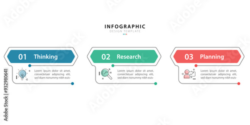 Business infographic template. 3 Step timeline journey. Process diagram, 3 options on white background, Infograph elements vector illustration.