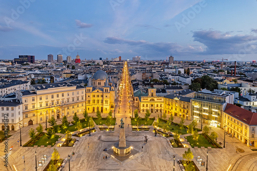 The city of Łódź - view of Freedom Square.