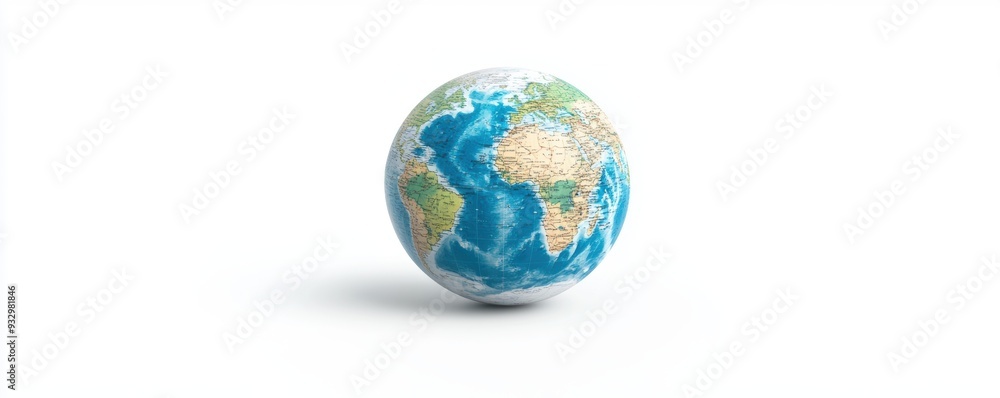 Earth's climate zones highlighted, environmental science concept, featuring natural colors and textures Earth's climate zones highlighted, environmental science concept, featuring natural colors and textures