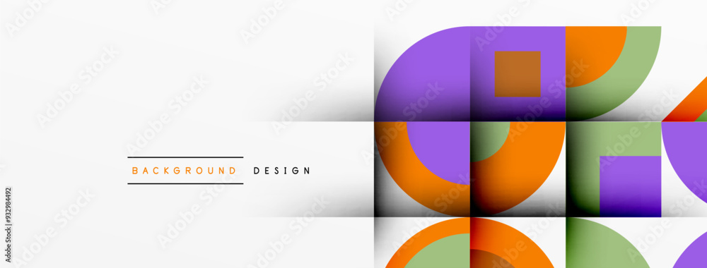 Modern geometrical abstract background - circles. Business or technology presentation design Modern geometrical abstract background - circles. Business or technology presentation design