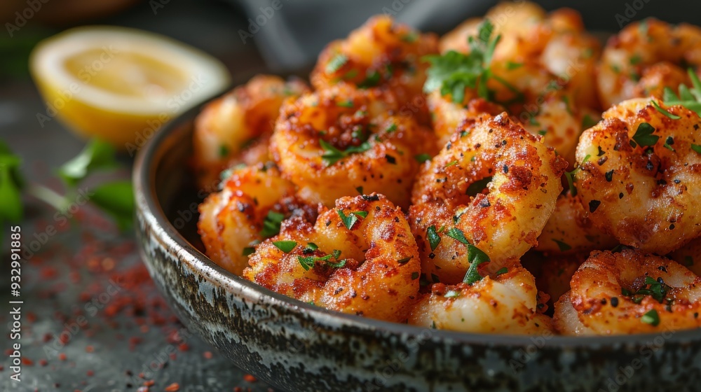 Get close-up shots of a plate of crispy calamari, featuring golden-brown breading, tender squid, and a squeeze of lemon. Get close-up shots of a plate of crispy calamari, featuring golden-brown breading, tender squid, and a squeeze of lemon.