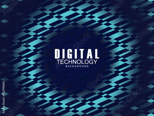 Digital technology speed connect blue background, cyber nano information, abstract communication, future technology data innovation, internet network connection, Ai big data, etc.