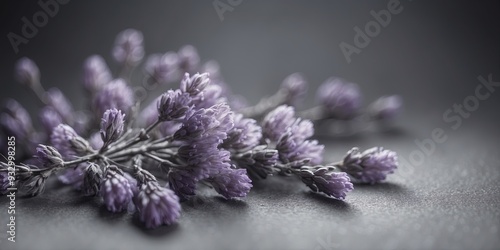 Charcoal Gray and Soft Lavender Watercolor Splashes. photo