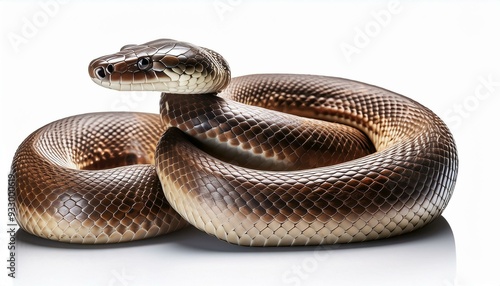 Snake isolated on transparent background photo