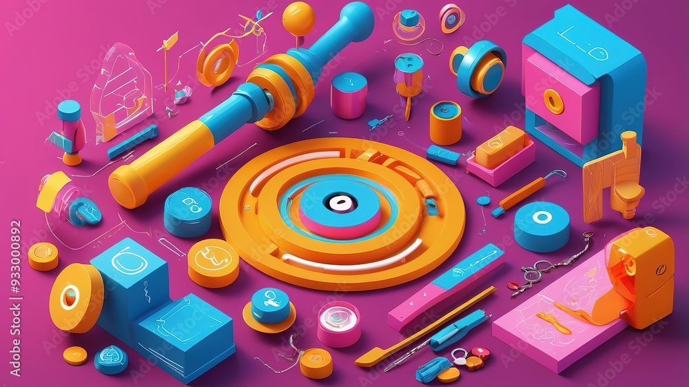 colorful musical instruments AI Generated colorful musical instruments AI Generated