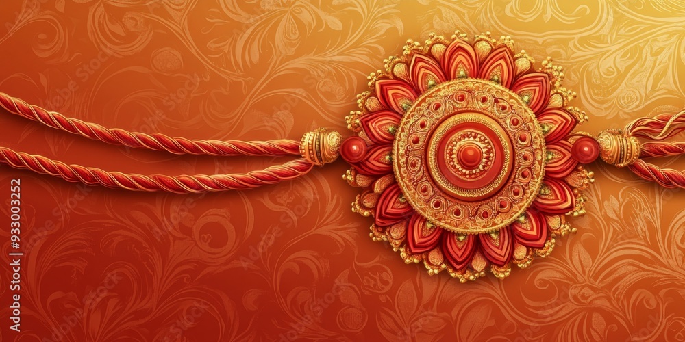Elegant Raksha Bandhan Illustration: Abstract Rakhi Design for 2025 ...
