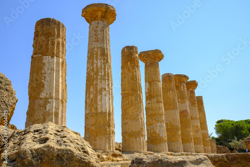 Valle de los Templos, conjunto arqueológico situado cerca de Agrigento, en el sur de Sicilia.
