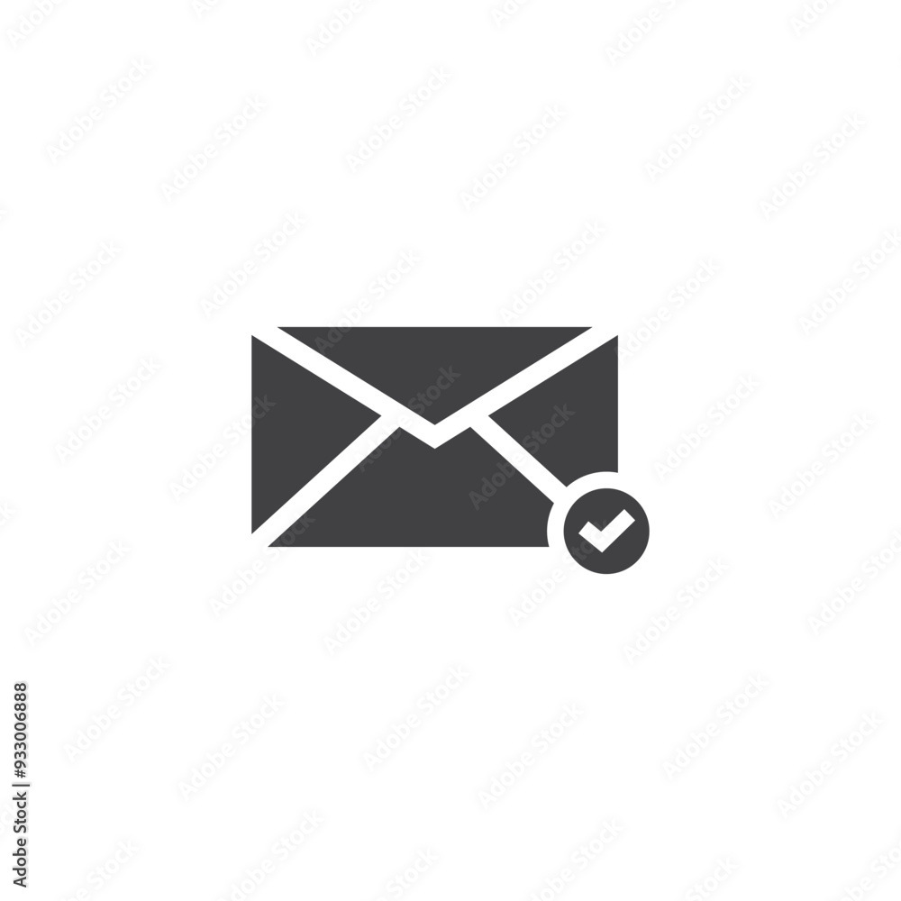 message sent successfully icon vector template message sent successfully icon vector template