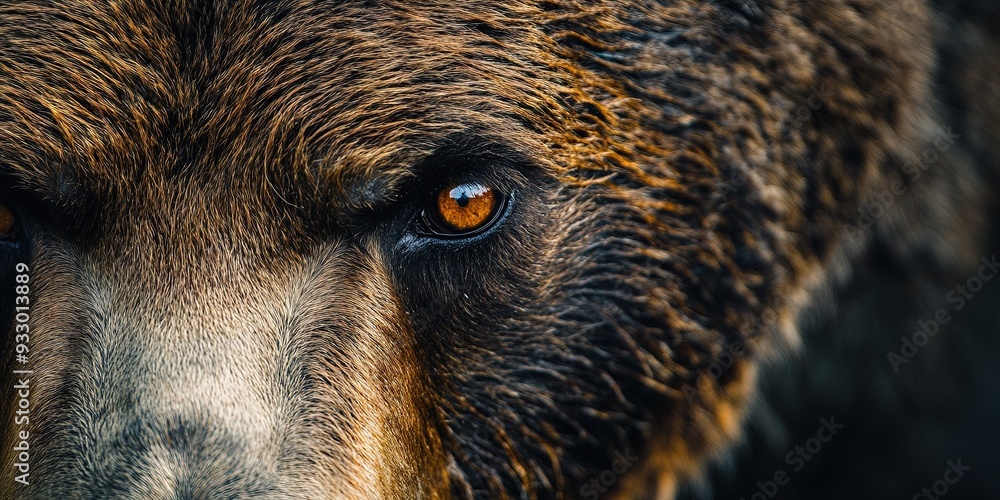 custom made wallpaper toronto digitalclose up single bear eye, front on angle