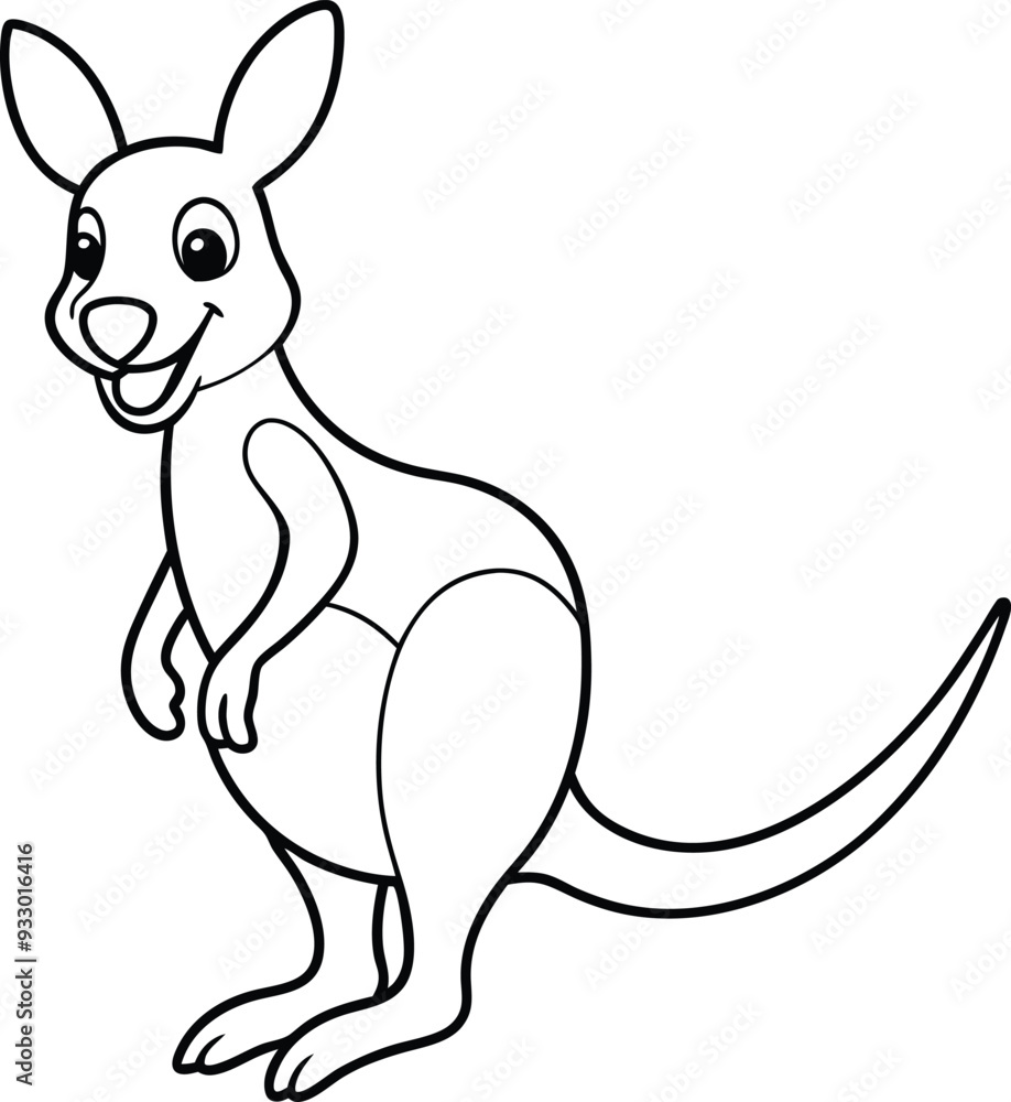 kangaroo with baby kangaroo with baby