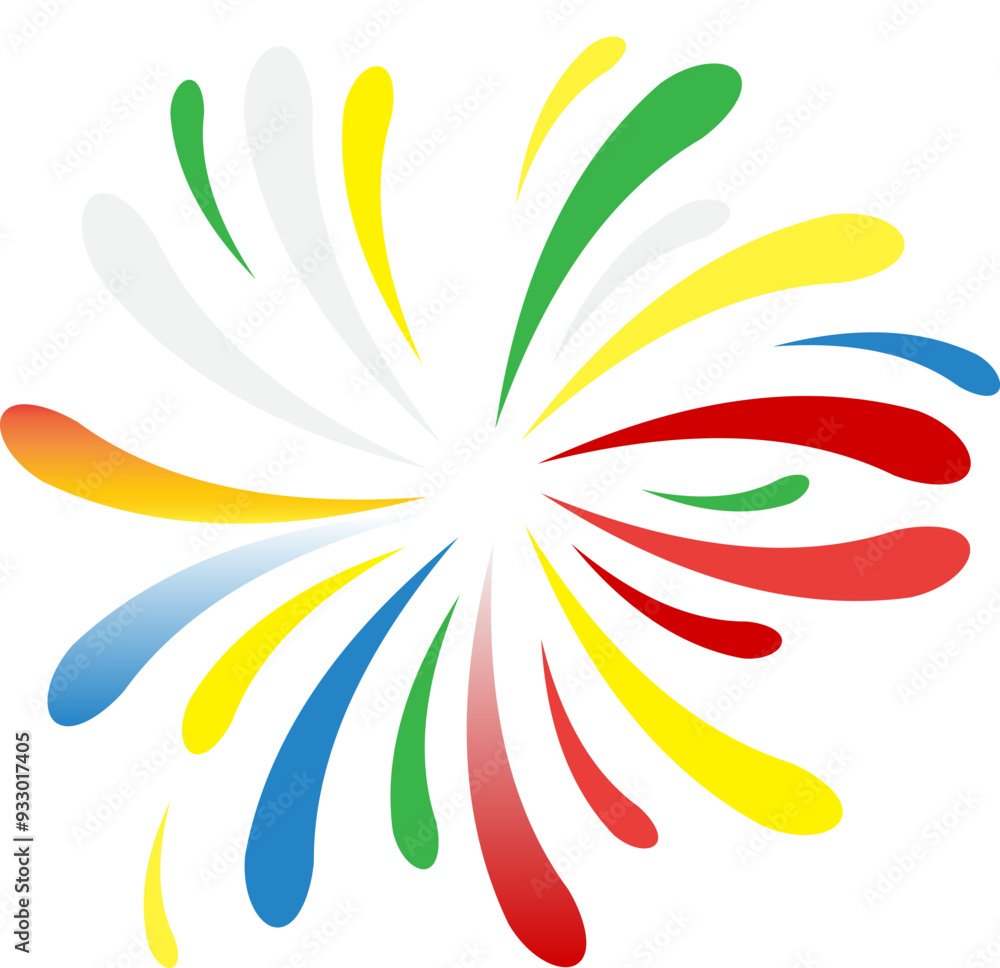 Naklejka premium Fireworks burst