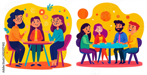 Capturing Joyful Moments: The Essence of Friendship and Casual Conversations