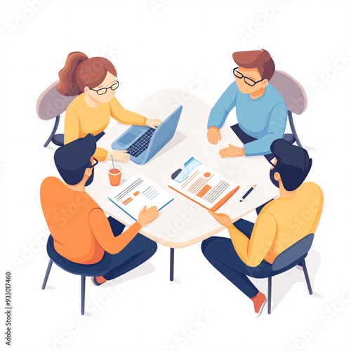 Dynamic Business Meeting: Collaborating Ideas and Strategies for Success