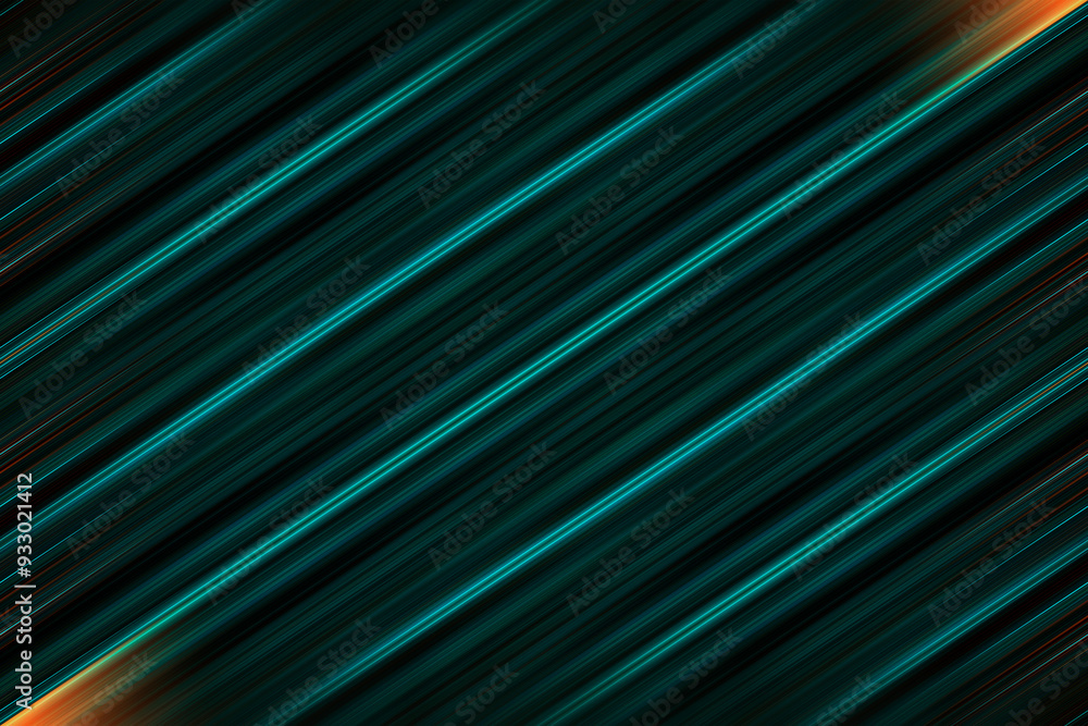Turquoise diagonal blurred lines. Futuristic, technological background. Turquoise diagonal blurred lines. Futuristic, technological background.