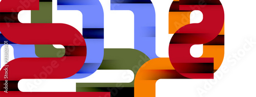 Lines, abstract letter style design background. Geometric vector Illustration For Wallpaper, Banner, Background, Card, Book Illustration, landing page