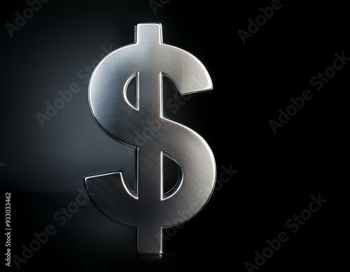 metal dollar symbol