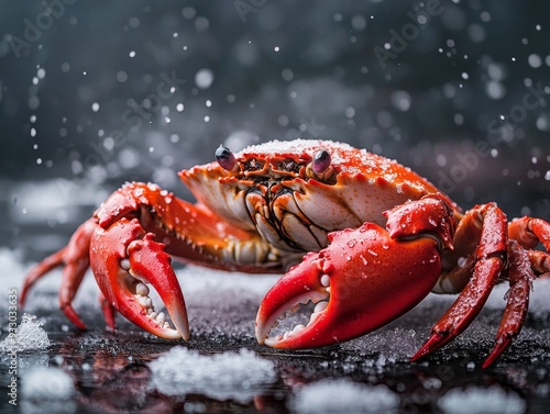 Innovative seafood processing and packaging development in sustainable r d department photo